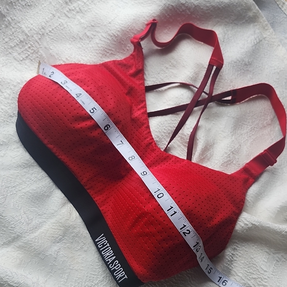 Red Performance Sports Bra - Picture 7 of 8